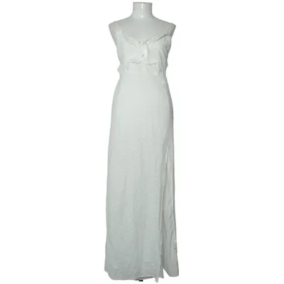 Robe longue (Blanc) de NA-KD Coton, Élasthane, Polyester