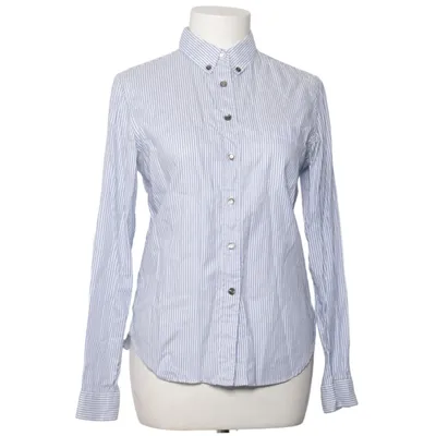 Shirt (Blue, White) from Maison Kitsuné Cotton