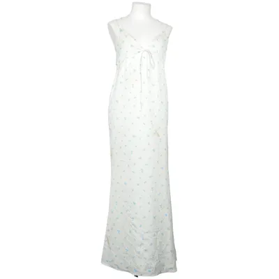 Klänning (Vit, Blå) från Adoore Elastan, Polyester