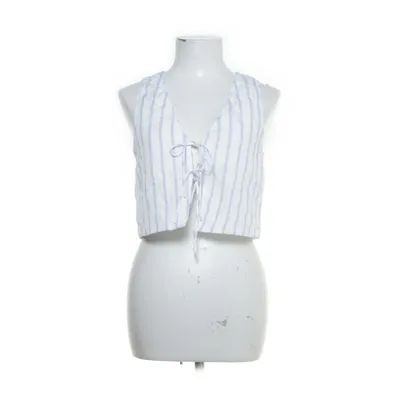 Top (Hvid, Blå) fra Zara Bomuld, Polyester