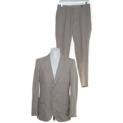 Suit (Beige) from Beckham Boss Linen, Silk, Wool, Viscose