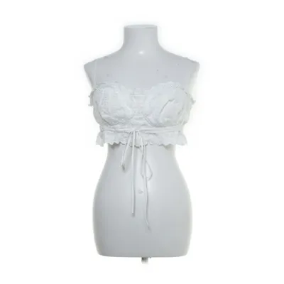 Crop top (White) from House of CB Cotton, Polyester, Elastane