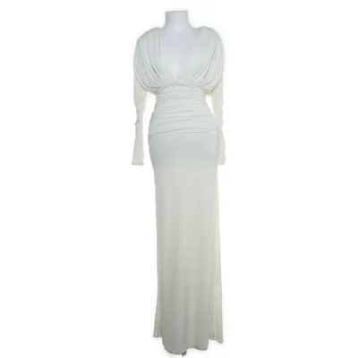 Avondjurk (Wit) van Meshki Elastaan, Gerecycled polyester
