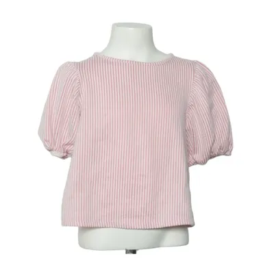 Top (Pink, Hvid) fra H&M Bomuld, Elastan, Polyester