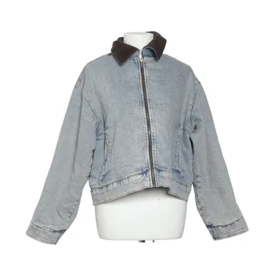 Fodrad jeansjacka (Blå, Brun) från Leveté Room Elastan, Ekologisk bomull, Polyester