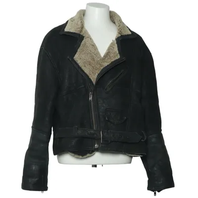 Shearlingjakke (Sort, Beige) fra Original Shearling