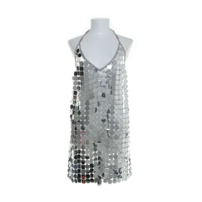 Halterneck dress (Silver) from Bik Bok Limited Metallic fiber