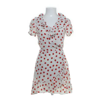 Wickelkleid (Weiß, Rot) von Réalisation Seide