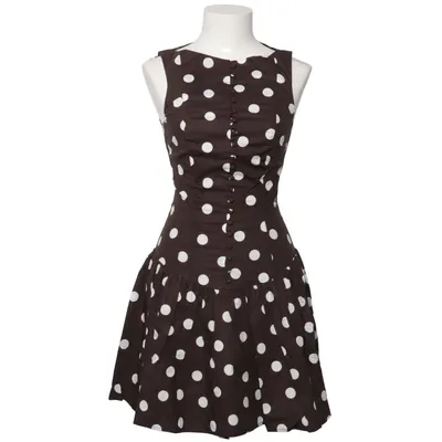 Robe (Marron, Blanc) de Adoore Coton