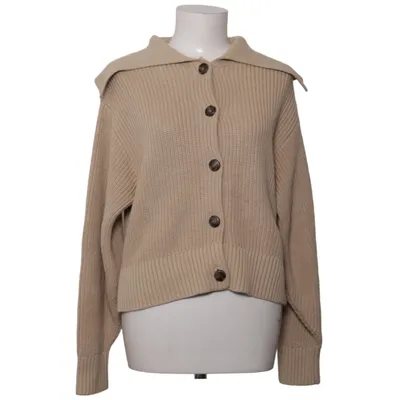 Strickjacke (Beige) von La Maille Sézane Merinowolle, Bio-Baumwolle