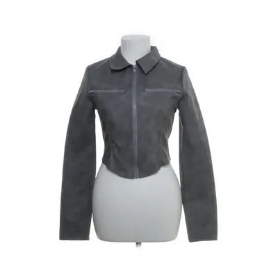 Jacka (Washed Faux Leather Zip Detail Motor Jacket) från PrettyLittleThing Polyester, Polyuretan