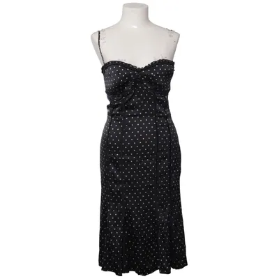Cocktailkleid (Schwarz, Beige) von Bebe Elasthan, Seide
