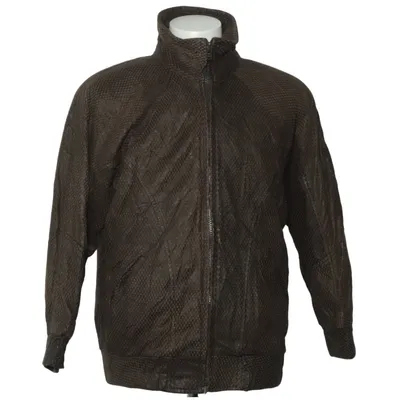 Veste en cuir (Marron) de Andrew Marc Acétate, Acrylique, Cuir