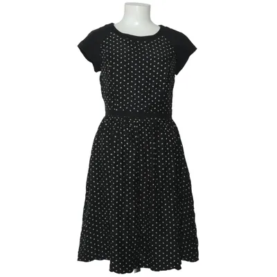 Dress (Black, White) from Laura Clement La Redoute Cotton, Elastane, Polyester, Silk