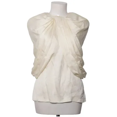 Top (White) from H&M Viscose, Acetate