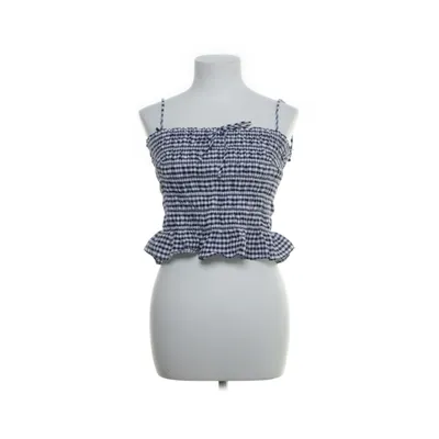 Crop top (Blue, White) from Gina Tricot Cotton