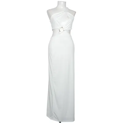Maxikjole (Hvid) fra ASOS Design Elastan, Polyester