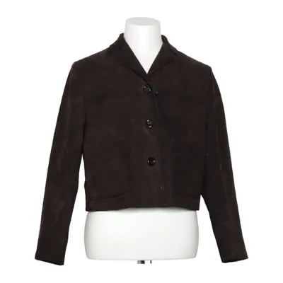 Läderjacka (Brun) från Massimo Dutti Skinn, Polyester