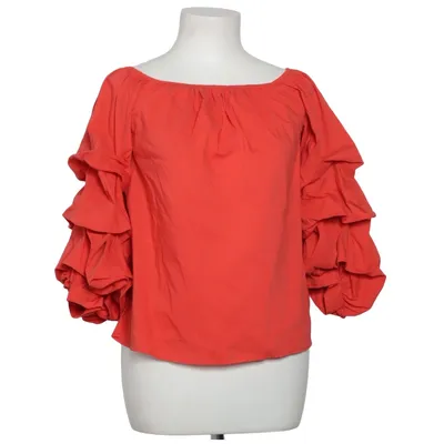 Blus (Orange) från Zara Woman Bomull, Elastan, Polyamid