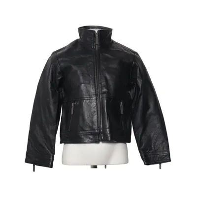 Leren jack (Zwart) van Dubster Leer, Polyamide