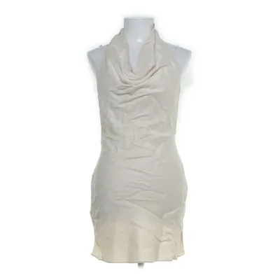 Halterneck-kjole (Beige) fra Mango Selection Viscose, Polyester