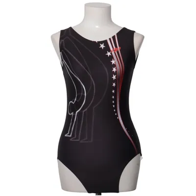 Gymnastikdräkt (Svart) från Lycra Elastan, Polyester