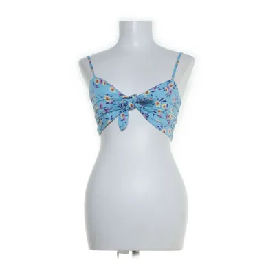 Crop top (Blå, Flerfärgad) från Zara Bomull, Elastan, Nylon