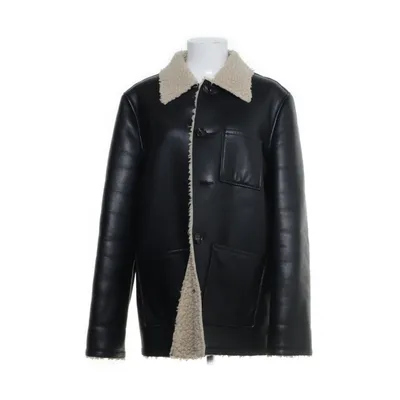 Shearlingjakke (Sort) fra Stand Studio Polyester, Polyurethan