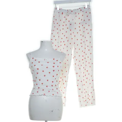 Sæt (Printed Jersey Singlet, Printed Jersey Flowy Trousers) fra NA-KD Bomuld