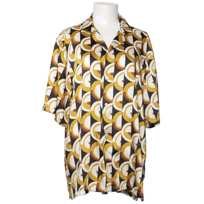 Kortärmad skjorta (Gul, Svart, Vit) från Zara Polyester