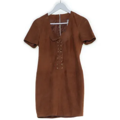 Läderklänning (Brun) från Mrc Studio