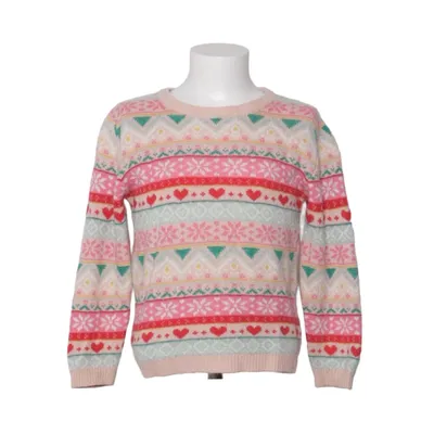 Julesweater (Pink, Hvid, Flerfarvet) fra Lindex Kids