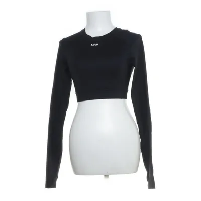 Träningstopp (Contrast Cropped Long Sleeve-Black) från ICIW Elastan, Nylon