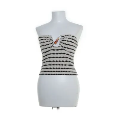 Tubetop (Hvid, Sort) fra Divided by H&M Polyester, Bomuld