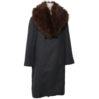 Mantel (Grau) von H&M Polyester, Wolle