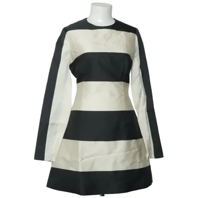 Kleid (Schwarz, Weiß) von Stella McCartney Baumwolle, Polyester, Seide, Viskose