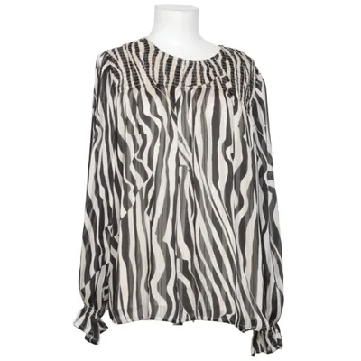 Blus (Svart, Vit) från Coop Polyester