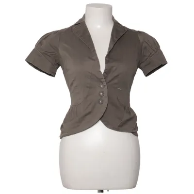 Blazer (Beige) fra Nümph Bomuld, Elastan
