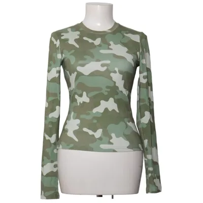 Langærmet t-shirt (Grøn, Beige) fra CapeCape Bomuld, Polyester