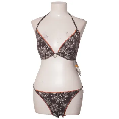 Bikini (Brown, White) from Rodeo C&A Elastane, Polyamide