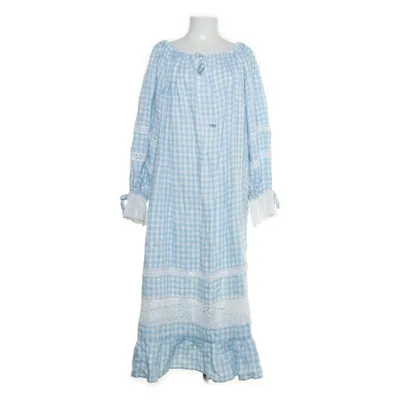 Maxikjole (Blå, Hvid) fra Sleeper Bomuld, Linned, Viscose