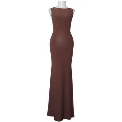 Långklänning (Brun) från Clo-La Elastan, Polyester