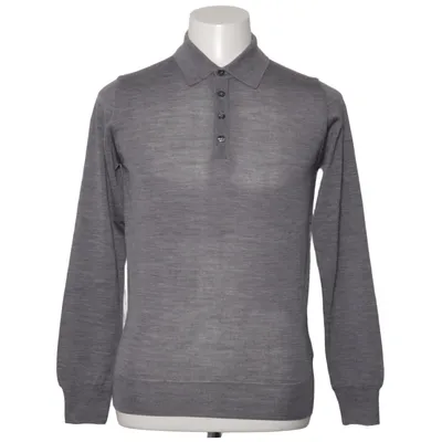 Strickpullover (Grau) von Oscar Jacobson Merinowolle