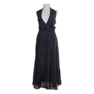 Halterneck dress (Blue, Multicolored) from Massimo Dutti Viscose