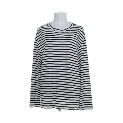 Långärmad t-shirt (Vit, Svart) från Lindex Bomull