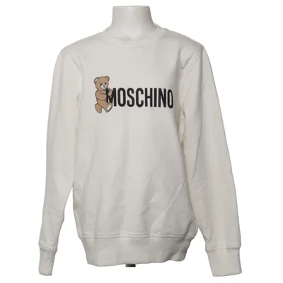 Sweatshirt (White) from Moschino Teen Cotton, Elastane