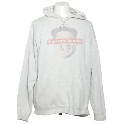 Huvtröja (Grå) från Delta Apparel Bomull, Polyester