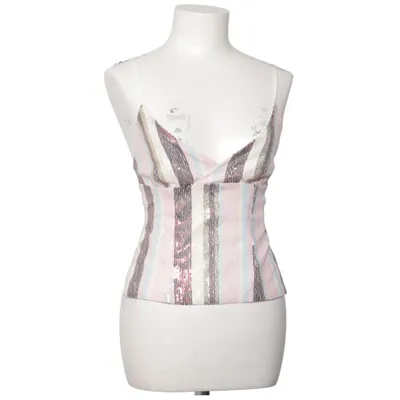 Crop top (Roze, Blauw, Wit) van Design by Si Polyester
