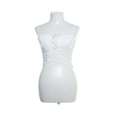 Crop top (Hvid) fra NA-KD Bomuld, Elastan, Polyester