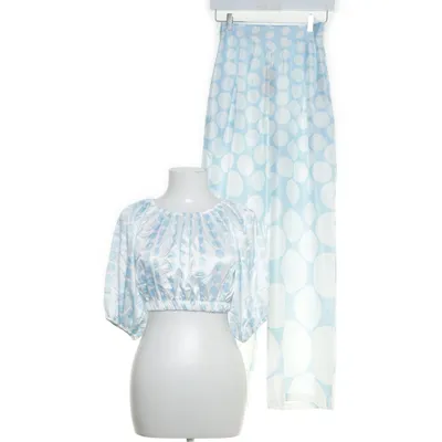 Sæt (Hvid, Blå) fra Evaroza Elastan, Polyester